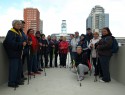 Nordic Walking na Suchém Vršku před radnicí